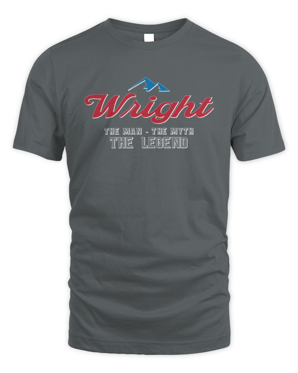 The Man The Myth The Legend Coors Light Beer T-Shirt WRIGHT M1-S84 / Unisex Standard T-Shirt / charcoal