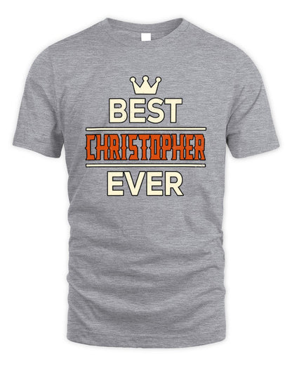 Best Your Name With Crown Shirt CHRISTOPHER M1-59 / Unisex Standard T-Shirt / sport grey