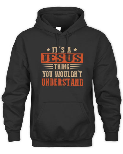 It's a Name Thing Personalized Funny Shirt JESUS M1-51 / Unisex Hoodie / black