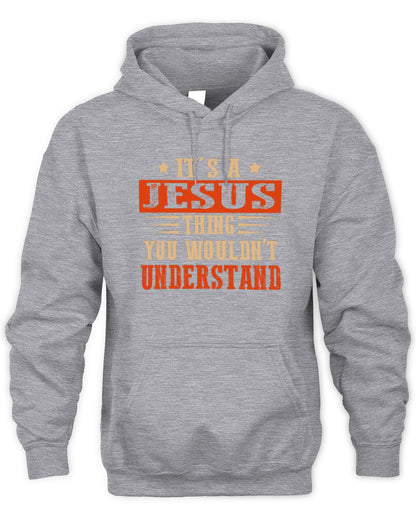 It's a Name Thing Personalized Funny Shirt JESUS M1-51 / Unisex Hoodie / sport grey