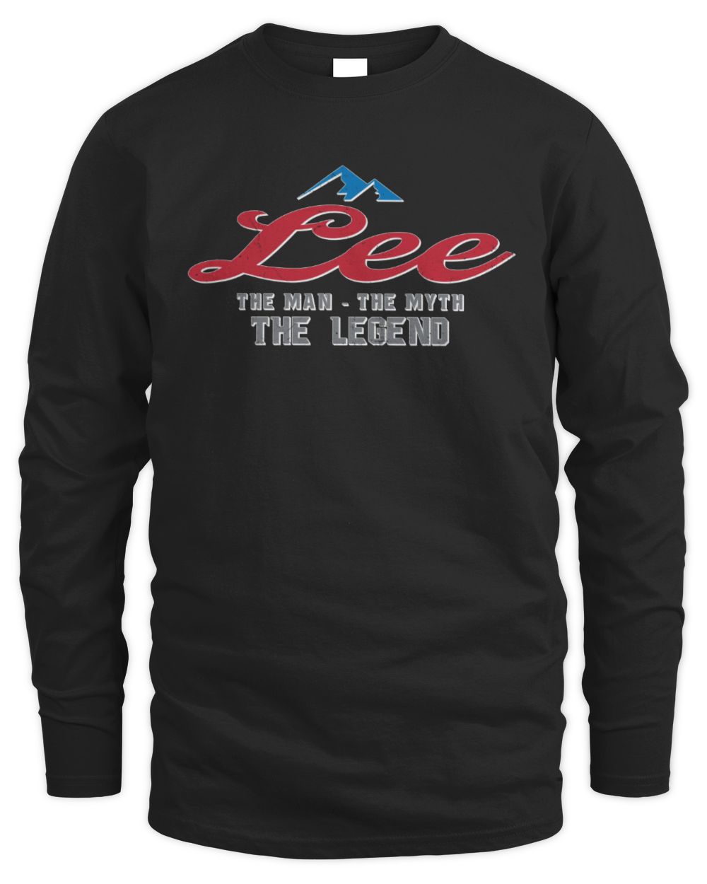 The Man The Myth The Legend Coors Light Beer T-Shirt LEE M1-S84 / Men's Long Sleeved T-Shirt / black