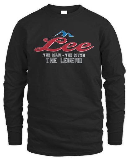 The Man The Myth The Legend Coors Light Beer T-Shirt LEE M1-S84 / Men's Long Sleeved T-Shirt / black