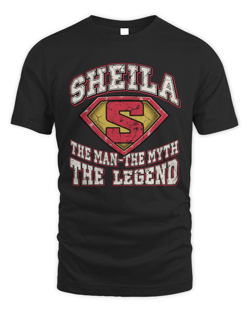 The Man The Myth The Legend Superman Graphic T-Shirt SHEILA M1-74 / Unisex Standard T-Shirt / black
