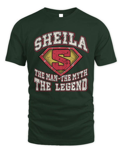 The Man The Myth The Legend Superman Graphic T-Shirt SHEILA M1-74 / Unisex Standard T-Shirt / forest green