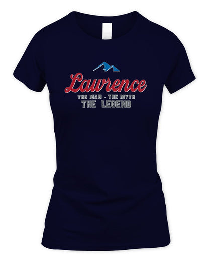The Man The Myth The Legend Coors Light Beer T-Shirt LAWRENCE M1-S84 / Women's Standard T-Shirt / navy