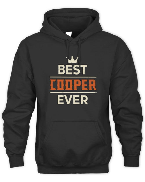 Best Your Name With Crown Shirt COOPER M1-59 / Unisex Hoodie / black
