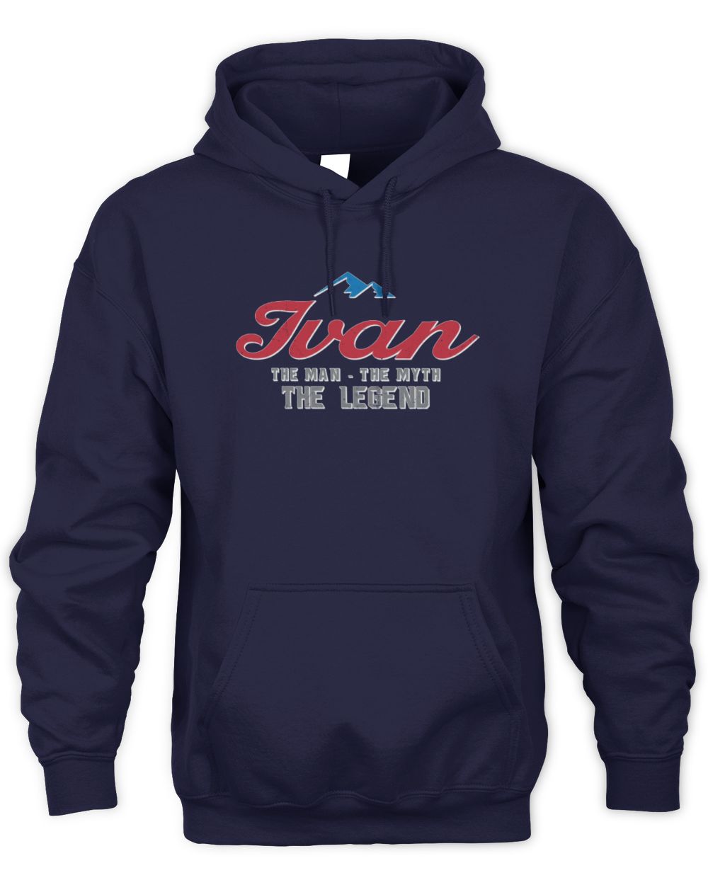 The Man The Myth The Legend Coors Light Beer T-Shirt IVAN M1-S84 / Unisex Hoodie / navy