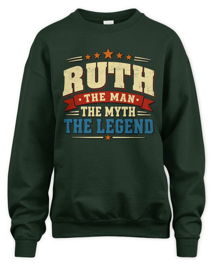 The Man The Myth The Legend Ribbon Vintage T-Shirt RUTH M1-56 / Unisex Sweatshirt / forest green
