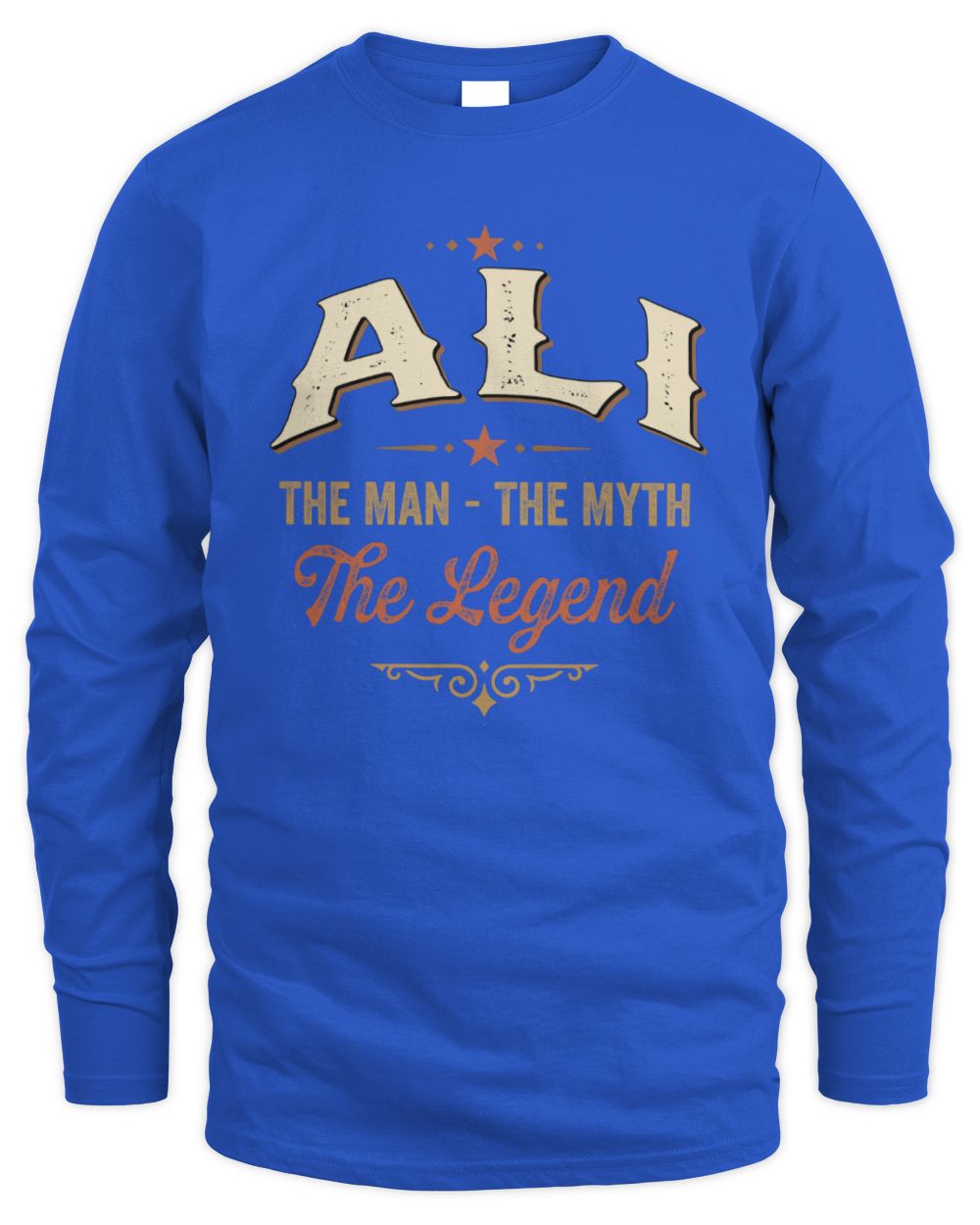 I'm Name I'm Not Rude I Just Have The Balls Funny T-Shirt ALI M1-77 / Men's Long Sleeved T-Shirt / royal