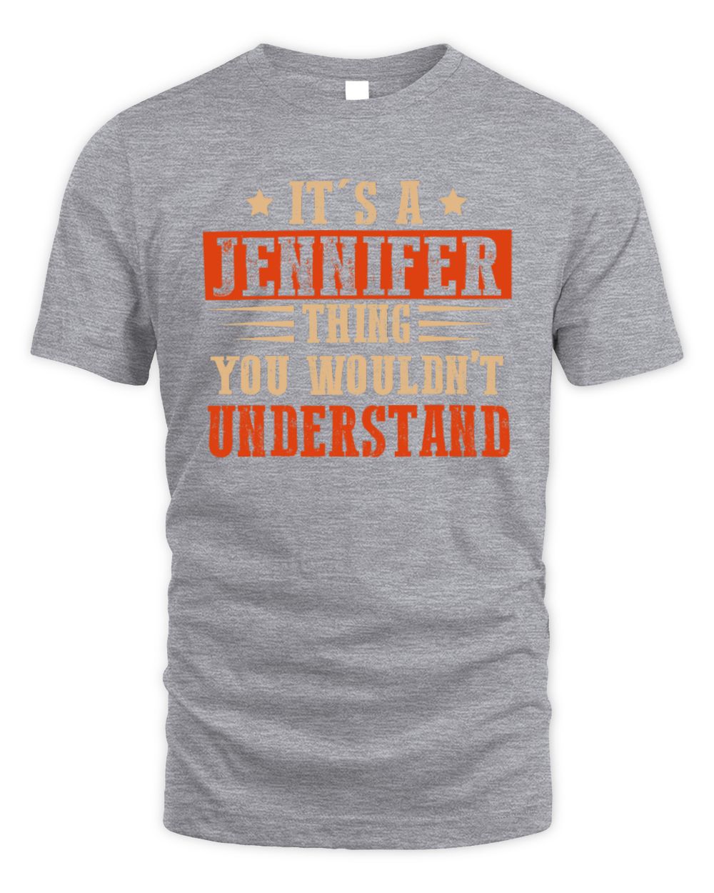 It's a Name Thing Personalized Funny Shirt JENNIFER M1-51 / Unisex Standard T-Shirt / sport grey