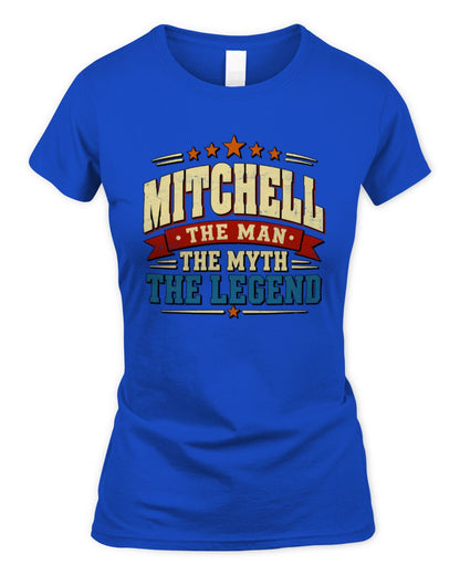 The Man The Myth The Legend Ribbon Vintage T-Shirt MITCHELL M1-56 / Women's Standard T-Shirt / royal