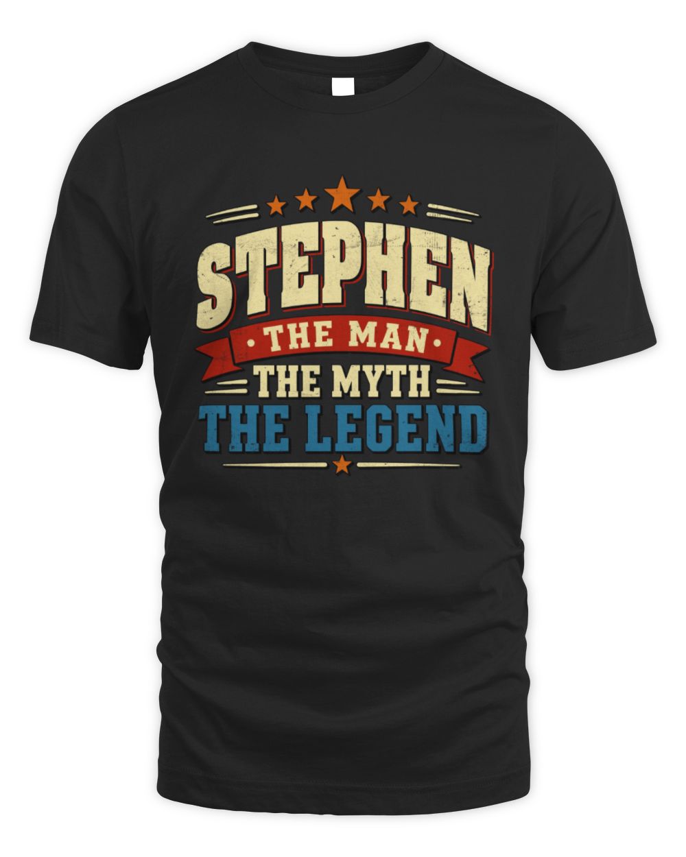 The Man The Myth The Legend Ribbon Vintage T-Shirt STEPHEN M1-56 / Unisex Standard T-Shirt / black