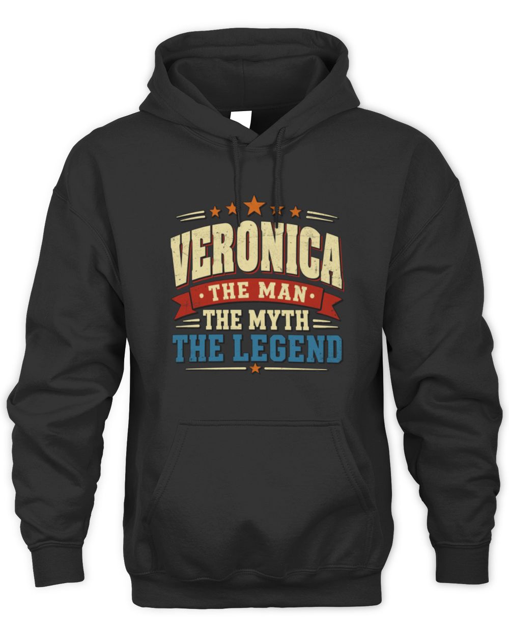 The Man The Myth The Legend Ribbon Vintage T-Shirt VERONICA M1-56 / Unisex Hoodie / black