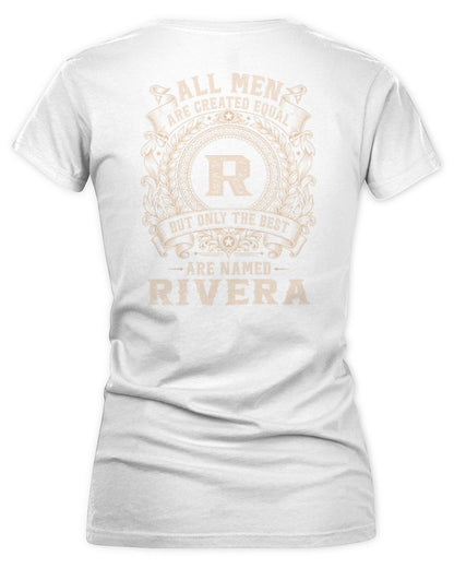 All Men Are Created Equal Cool Logo Shirt RIVERA M1-60 / Women's V-Neck T-Shirt / white