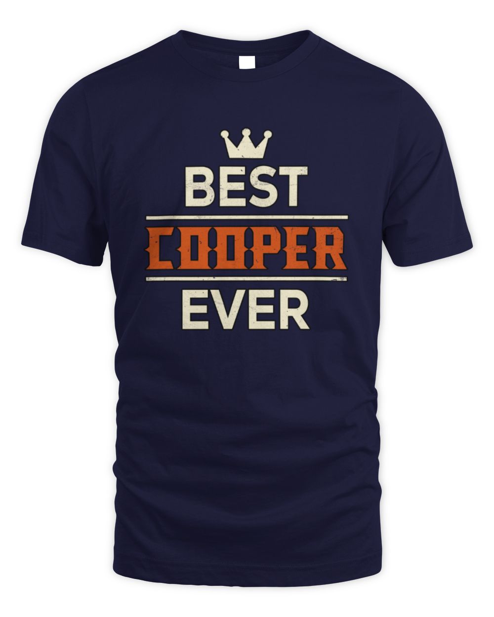 Best Your Name With Crown Shirt COOPER M1-59 / Unisex Standard T-Shirt / navy