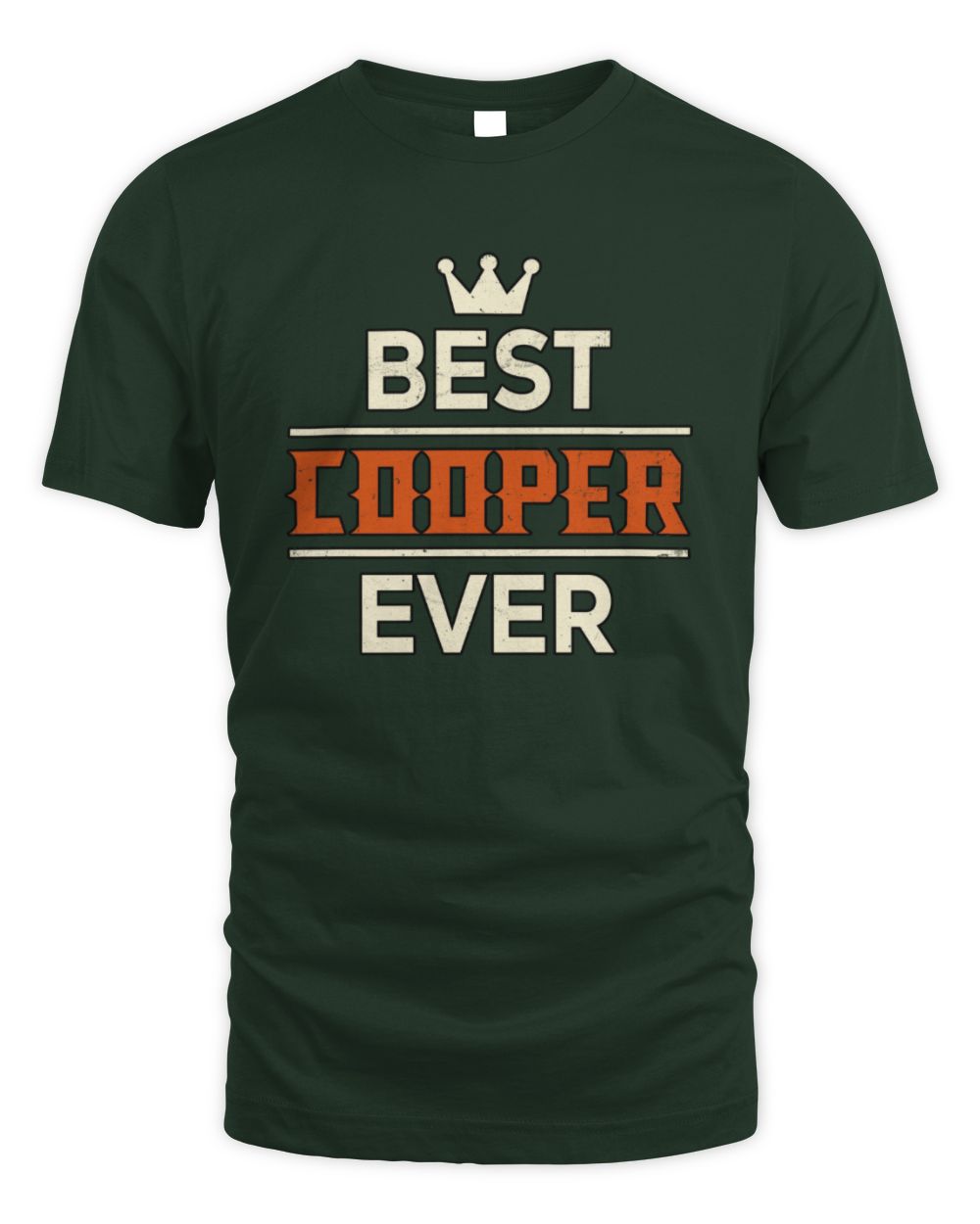 Best Your Name With Crown Shirt COOPER M1-59 / Unisex Standard T-Shirt / forest green