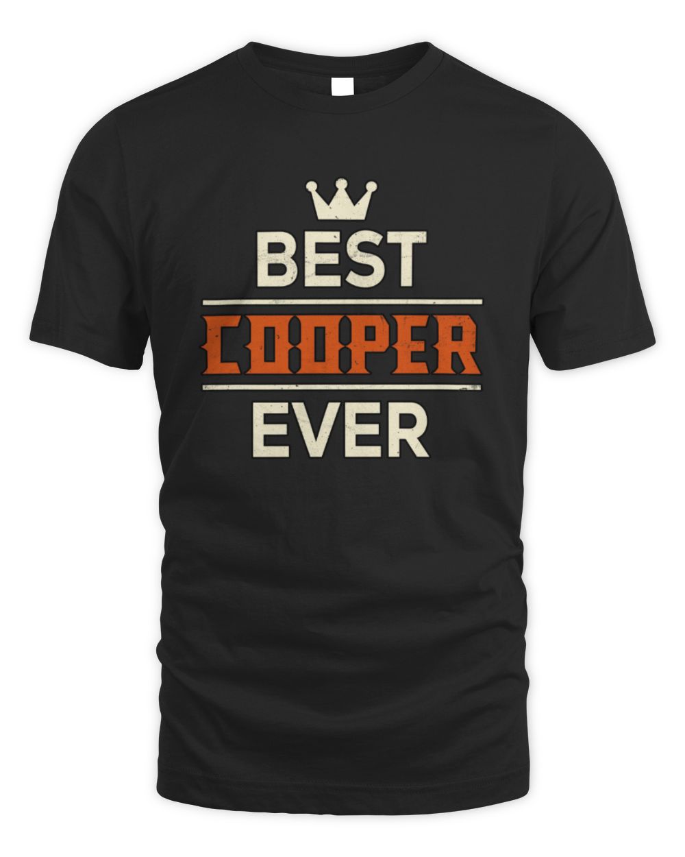 Best Your Name With Crown Shirt COOPER M1-59 / Unisex Standard T-Shirt / black