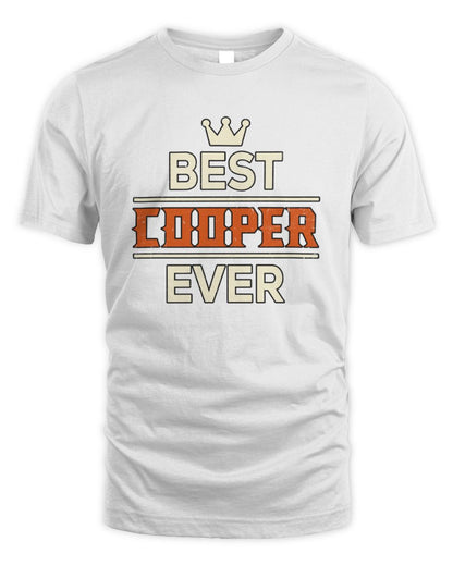 Best Your Name With Crown Shirt COOPER M1-59 / Unisex Standard T-Shirt / white