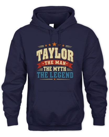 The Man The Myth The Legend Ribbon Vintage T-Shirt TAYLOR M1-56 / Unisex Hoodie / navy