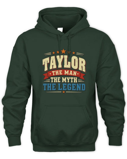 The Man The Myth The Legend Ribbon Vintage T-Shirt TAYLOR M1-56 / Unisex Hoodie / forest green