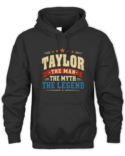 The Man The Myth The Legend Ribbon Vintage T-Shirt TAYLOR M1-56 / Unisex Hoodie / black