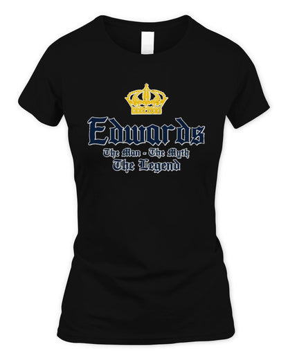 The Man The Myth The Legend Corona Beer T-Shirt EDWARDS M1-S83 / Women's Standard T-Shirt / black