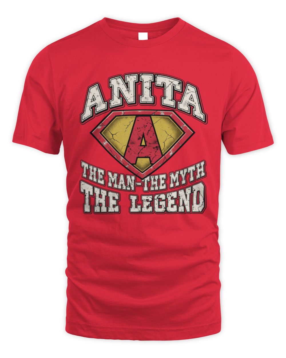 The Man The Myth The Legend Superman Graphic T-Shirt ANITA M1-74 / Unisex Standard T-Shirt / red