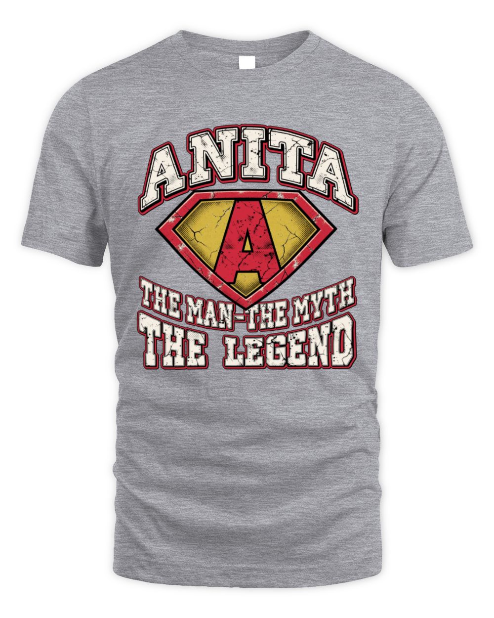 The Man The Myth The Legend Superman Graphic T-Shirt ANITA M1-74 / Unisex Standard T-Shirt / sport grey