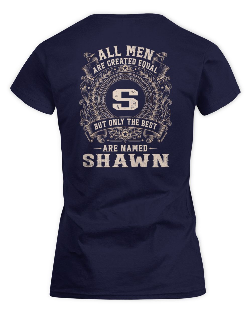 All Men Are Created Equal Cool Logo Shirt SHAWN M1-60 / Women's Standard T-Shirt / navy