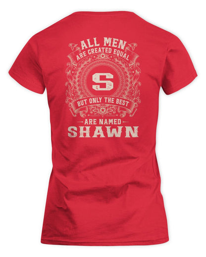 All Men Are Created Equal Cool Logo Shirt SHAWN M1-60 / Women's Standard T-Shirt / red