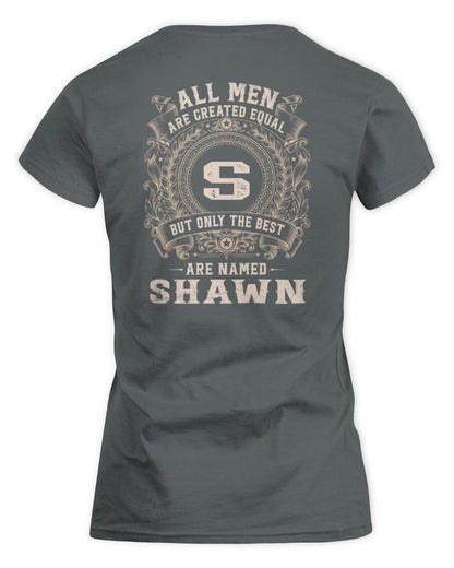 All Men Are Created Equal Cool Logo Shirt SHAWN M1-60 / Women's Standard T-Shirt / charcoal