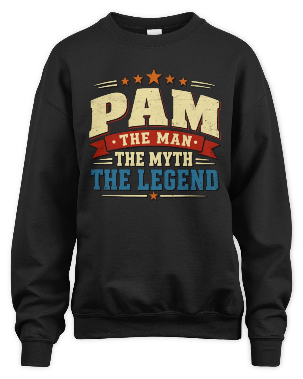 The Man The Myth The Legend Ribbon Vintage T-Shirt PAM M1-56 / Unisex Sweatshirt / black