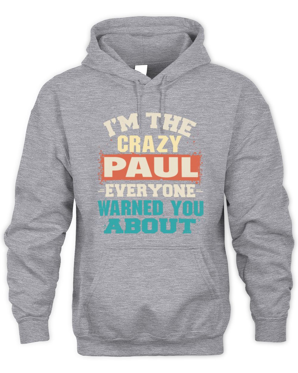 I'm the Crazy One Everyone Warned You About Retro Graphic T-Shirt PAUL M1-70 / Unisex Hoodie / sport grey