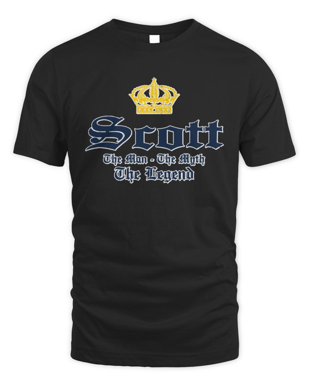 The Man The Myth The Legend Corona Beer T-Shirt SCOTT M1-S83 / Unisex Standard T-Shirt / black