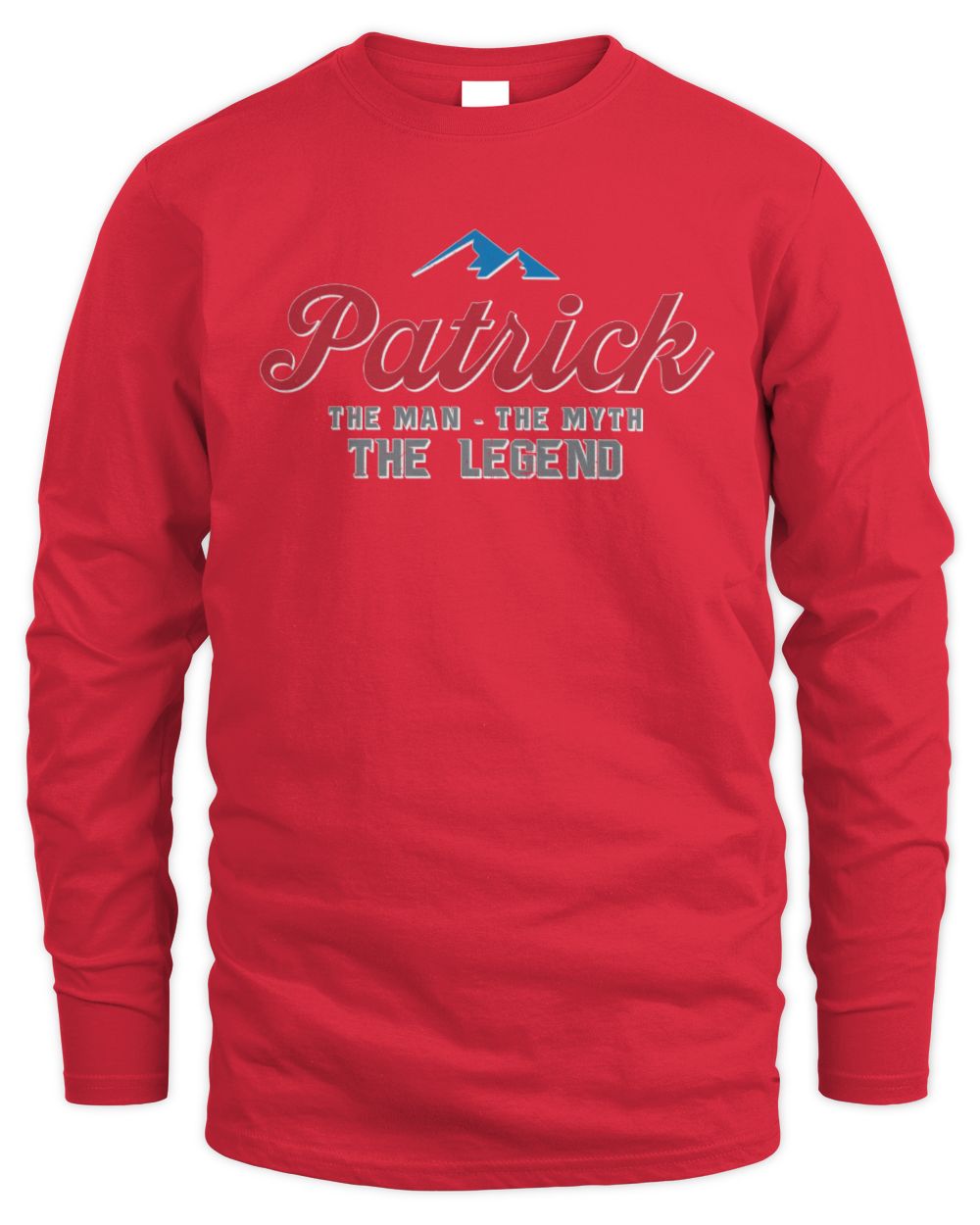 The Man The Myth The Legend Coors Light Beer T-Shirt PATRICK M1-S84 / Men's Long Sleeved T-Shirt / red