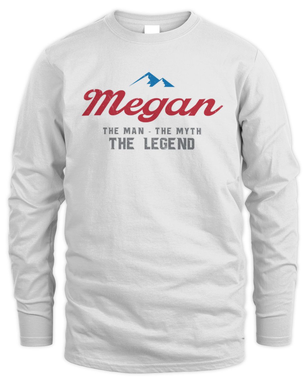 The Man The Myth The Legend Coors Light Beer T-Shirt MEGAN M1-S84 / Men's Long Sleeved T-Shirt / white