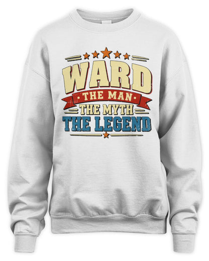 The Man The Myth The Legend Ribbon Vintage T-Shirt WARD M1-56 / Unisex Sweatshirt / white
