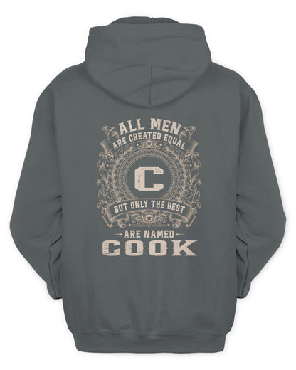 All Men Are Created Equal Cool Logo Shirt COOK M1-60 / Unisex Hoodie / charcoal