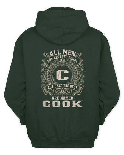 All Men Are Created Equal Cool Logo Shirt COOK M1-60 / Unisex Hoodie / forest green