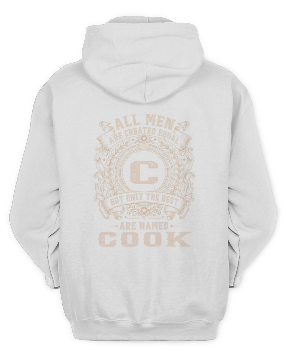 All Men Are Created Equal Cool Logo Shirt COOK M1-60 / Unisex Hoodie / white