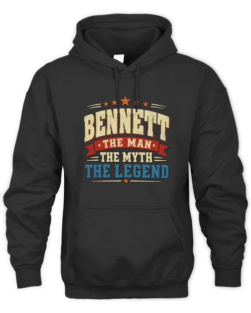 The Man The Myth The Legend Ribbon Vintage T-Shirt BENNETT M1-56 / Unisex Hoodie / black