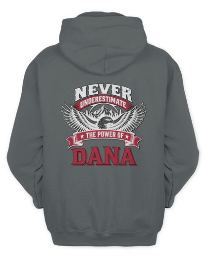 Never Underestimate Your Name Eagle Mountain Shirt DANA M1-61 / Unisex Hoodie / charcoal