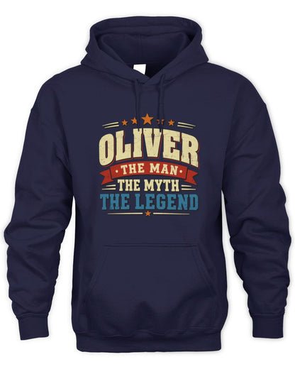 The Man The Myth The Legend Ribbon Vintage T-Shirt OLIVER M1-56 / Unisex Hoodie / navy