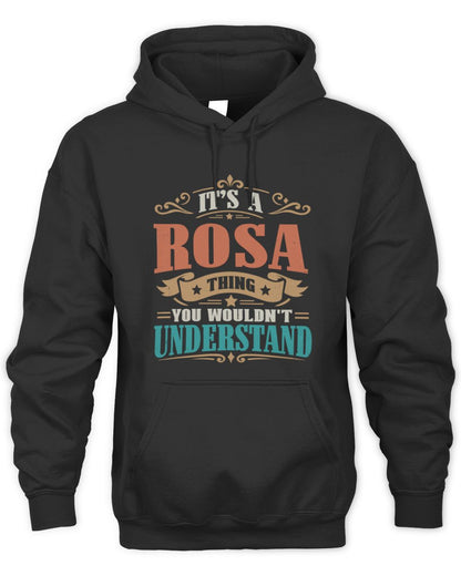 It’s a Name Thing Personalized Retro T-Shirt ROSA M1-47 / Unisex Hoodie / black
