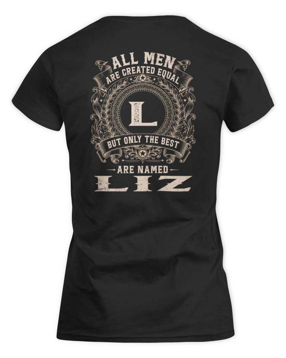 All Men Are Created Equal Cool Logo Shirt LIZ M1-60 / Women's Standard T-Shirt / black