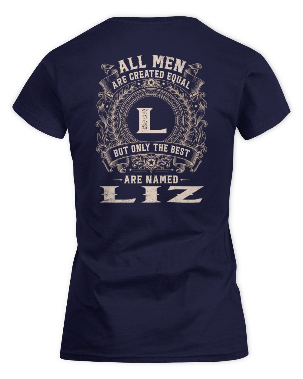 All Men Are Created Equal Cool Logo Shirt LIZ M1-60 / Women's Standard T-Shirt / navy