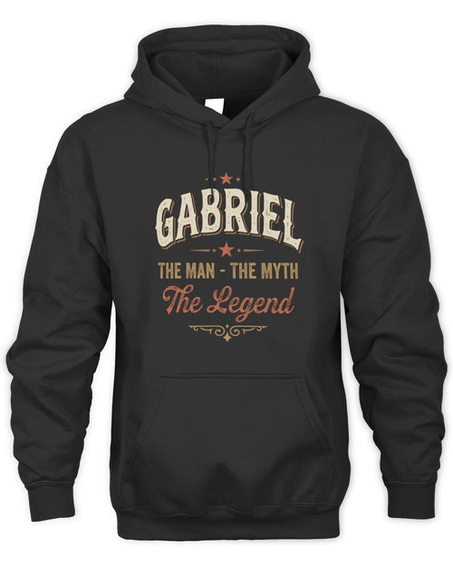 I'm Name I'm Not Rude I Just Have The Balls Funny T-Shirt GABRIEL M1-77 / Unisex Hoodie / black