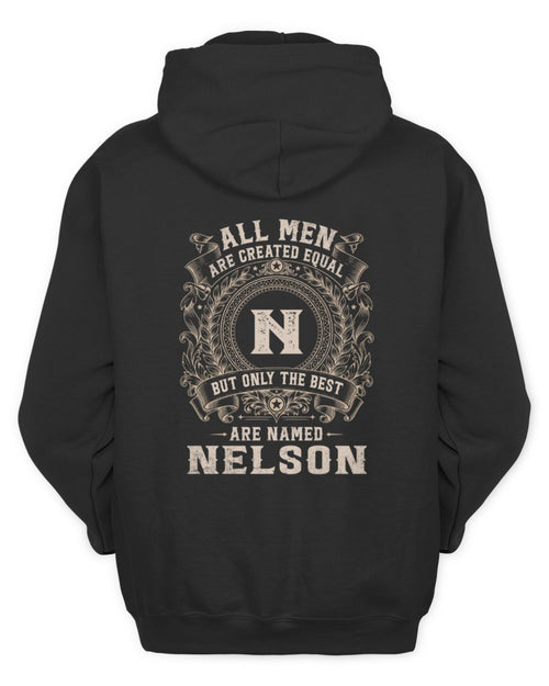 All Men Are Created Equal Cool Logo Shirt NELSON M1-60 / Unisex Hoodie / black