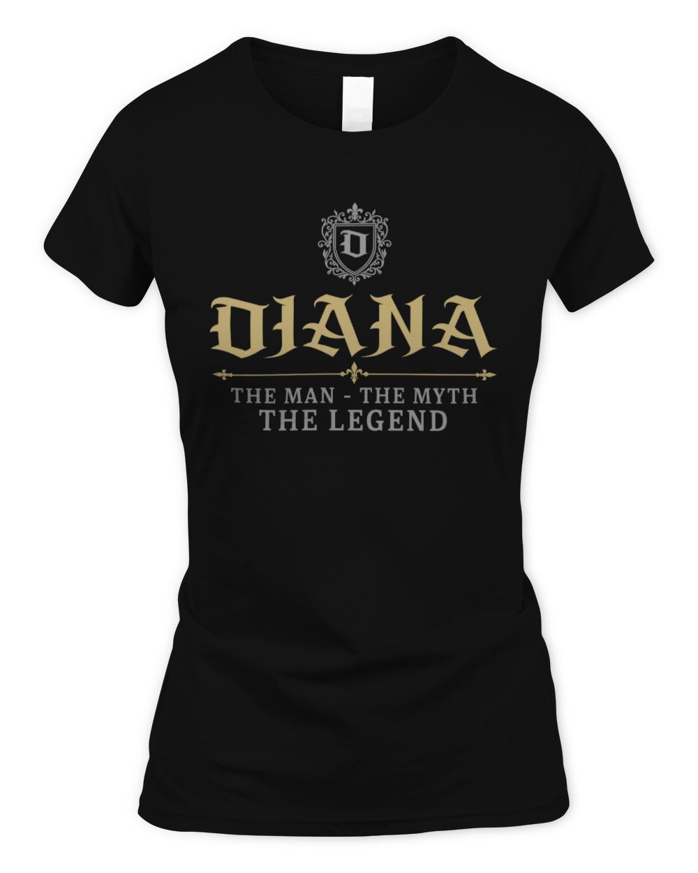 The Man The Myth The Legend Western Shirt DIANA M1-78 / Women's Standard T-Shirt / black