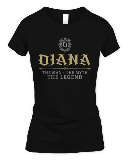 The Man The Myth The Legend Western Shirt DIANA M1-78 / Women's Standard T-Shirt / black